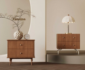 Wabi-sabi Style Bedside Cupboard-ID:571702962