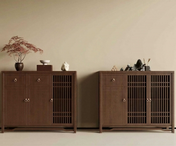 New Chinese Style Entrance Cabinet-ID:233603008