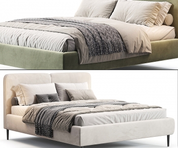 Modern Double Bed-ID:513410645