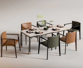 Modern Dining Table And Chairs-ID:737374076