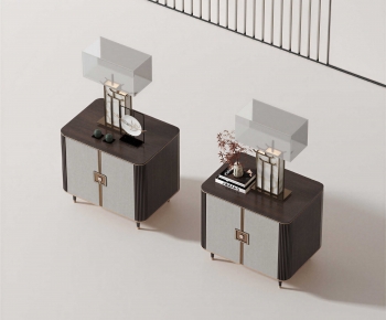 New Chinese Style Bedside Cupboard-ID:516103039