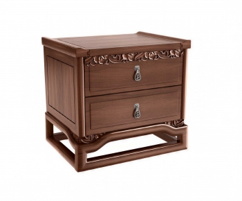 New Chinese Style Bedside Cupboard-ID:255469089