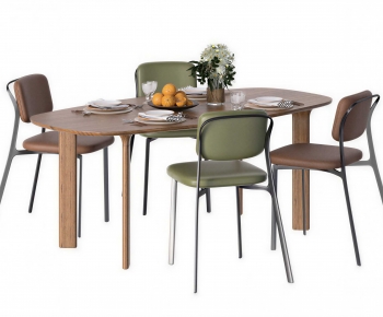 Modern Dining Table And Chairs-ID:608952051