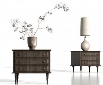 Wabi-sabi Style Bedside Cupboard-ID:365509992