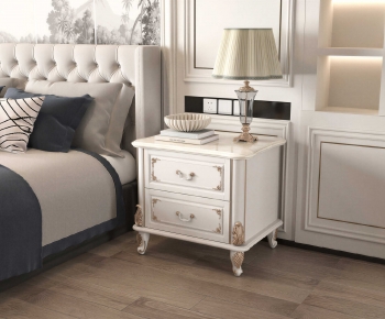 European Style Bedside Cupboard-ID:546663057