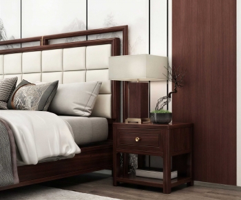 New Chinese Style Bedside Cupboard-ID:820698984