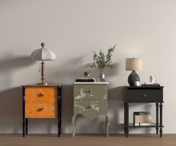 French Style Bedside Cupboard-ID:873230937