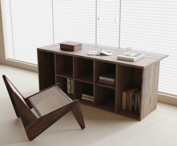 Modern Computer Desk And Chair-ID:256917958