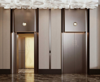 Modern Office Elevator Hall-ID:766350038