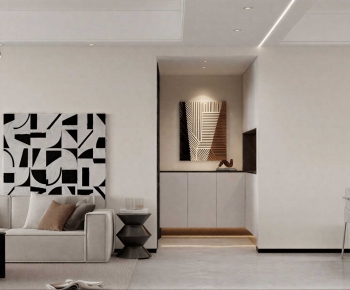 Modern A Living Room-ID:675163987