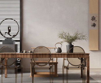 New Chinese Style Tea Tables And Chairs-ID:659120082