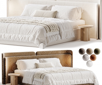 Modern Double Bed-ID:924319989