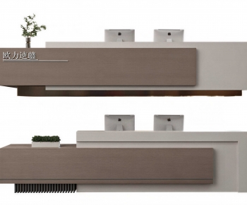 Modern Reception Desk-ID:626774077