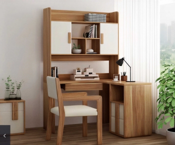 Nordic Style Computer Desk And Chair-ID:414426093