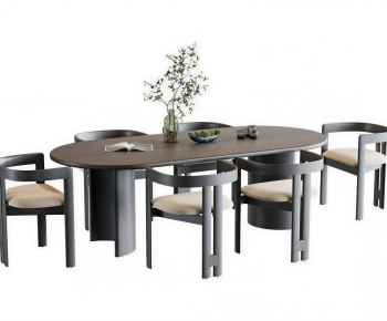 Modern Dining Table And Chairs-ID:364389469