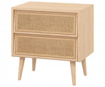 Wabi-sabi Style Bedside Cupboard-ID:687871055