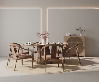 New Chinese Style Dining Table And Chairs-ID:249550104