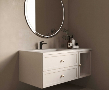 American Style Bathroom Cabinet-ID:195226917