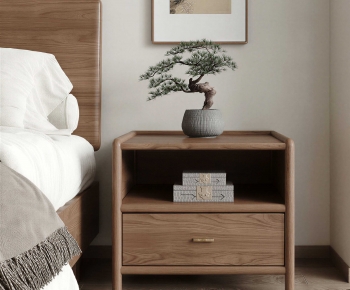 New Chinese Style Bedside Cupboard-ID:506836899