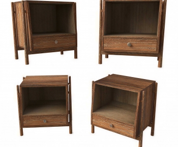 Wabi-sabi Style Bedside Cupboard-ID:407760173