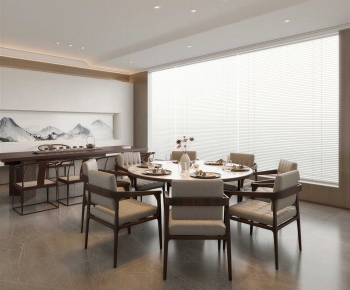 New Chinese Style Dining Room-ID:758737098