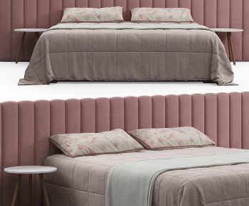 Modern Double Bed-ID:799690015