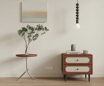 Wabi-sabi Style Bedside Cupboard-ID:159080988