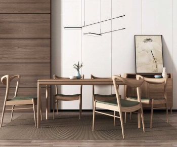 Modern Dining Table And Chairs-ID:587970022