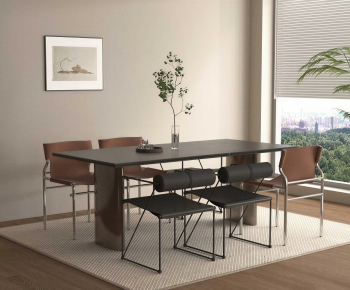 Modern Dining Table And Chairs-ID:130369717