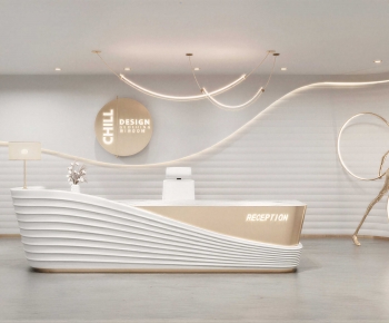 Modern Office Reception Desk-ID:142112029