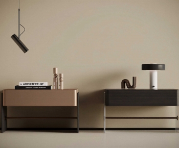 Wabi-sabi Style Bedside Cupboard-ID:940340049