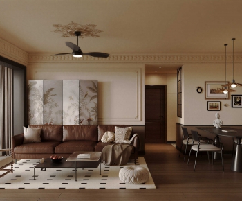 French Style A Living Room-ID:388391024