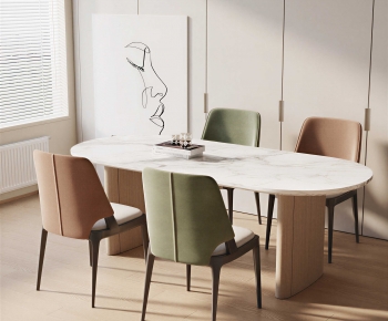Modern Dining Table And Chairs-ID:379909045