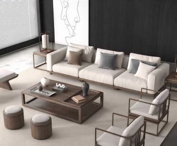 New Chinese Style Sofa Combination-ID:485034941