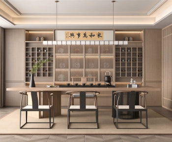 New Chinese Style Tea House-ID:619005922