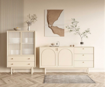 French Style Side Cabinet-ID:446580899