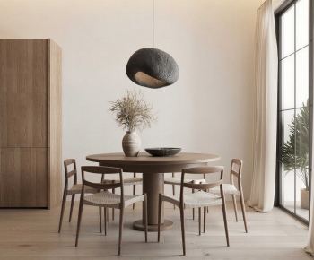 Wabi-sabi Style Dining Table And Chairs-ID:200219298