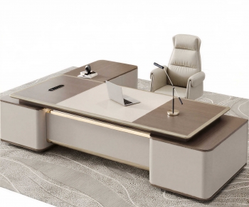 Modern Office Desk And Chair-ID:515470989