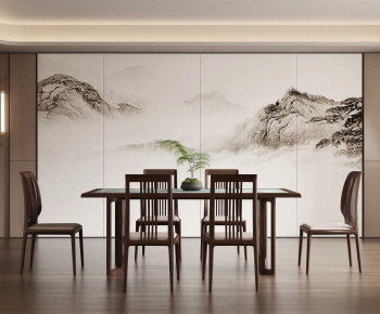New Chinese Style Dining Room-ID:983092072