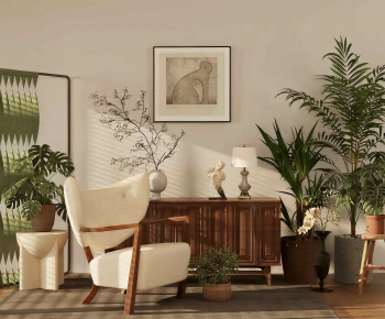 Wabi-sabi Style Lounge Chair-ID:109999292