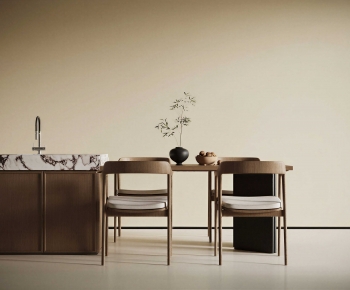 New Chinese Style Dining Table And Chairs-ID:124816896