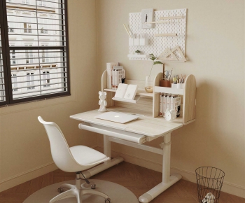 Modern Computer Desk And Chair-ID:824378972