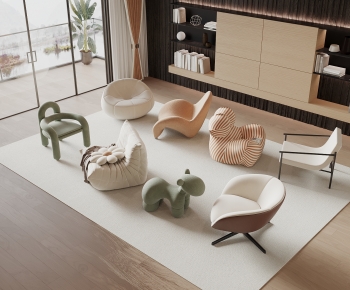 Modern Single Sofa-ID:648752938