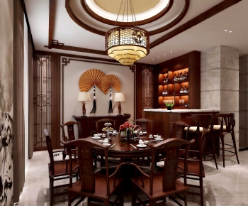New Chinese Style Dining Room-ID:925619649