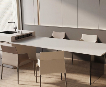 Modern Dining Table And Chairs-ID:876600791