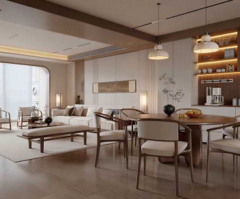 New Chinese Style Dining Room-ID:183581111