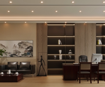 New Chinese Style Manager's Office-ID:646729596