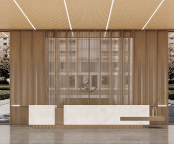 Modern Office Reception Desk-ID:794986964