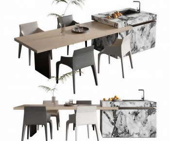 Modern Dining Table And Chairs-ID:450483087