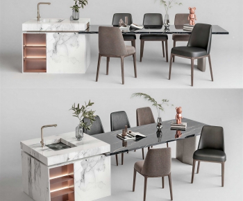 Modern Dining Table And Chairs-ID:799164069